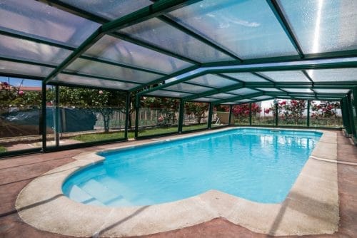 Piscina en albergue belorado